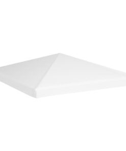 vidaXL Gazebo Top Cover 270 g/m² 3x3 m White