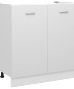 vidaXL Sink Bottom Cabinet White 80x46x81.5 cm Engineered Wood