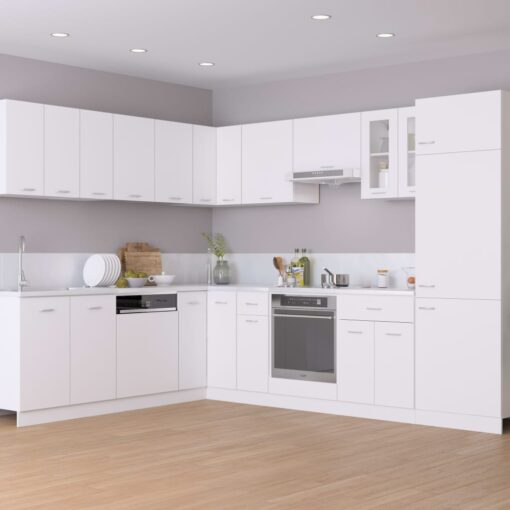 vidaXL Sink Bottom Cabinet White 80x46x81.5 cm Engineered Wood - Image 2
