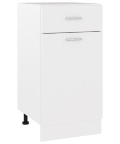 vidaXL Drawer Bottom Cabinet White 40x46x81.5 cm Engineered Wood