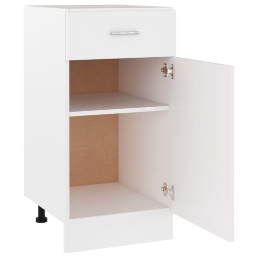 vidaXL Drawer Bottom Cabinet White 40x46x81.5 cm Engineered Wood - Image 4