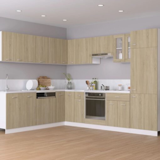 vidaXL Hanging Cabinet Sonoma Oak 60x31x60 cm Engineered Wood - Image 2