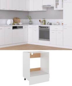 vidaXL Oven Cabinet White 60x46x81.5 cm Engineered Wood