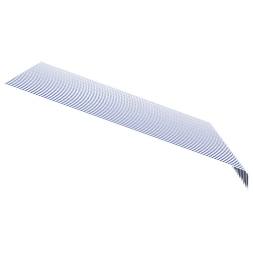 Awning Top Sunshade Canvas Blue & White 300x250 cm - Image 2