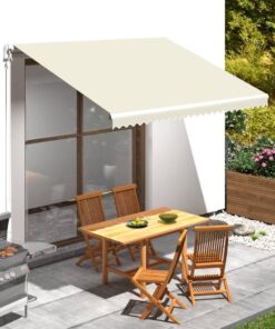 vidaXL Awning Top Sunshade Canvas Cream 350x250 cm