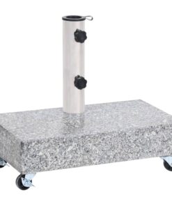 vidaXL Umbrella Base Light Grey 45x25x8.3 cm Granite