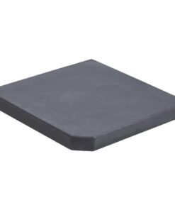 vidaXL Umbrella Weight Plate Black Granite Square 25 kg