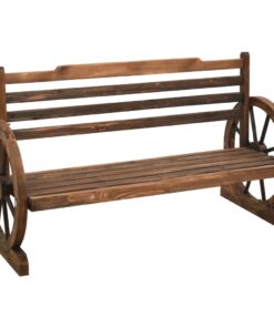 vidaXL Garden Bench 112 cm Solid Firwood