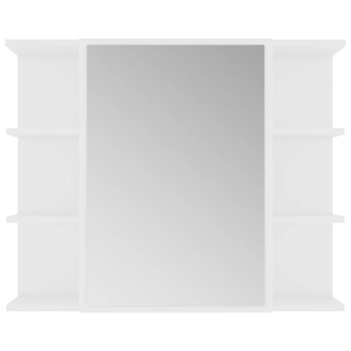  3 Piece Bathroom Furniture Set White Engineered Wood - Image 4