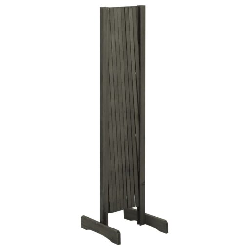 Garden Trellis Fence Grey 180x100 cm Solid Firwood - Image 3