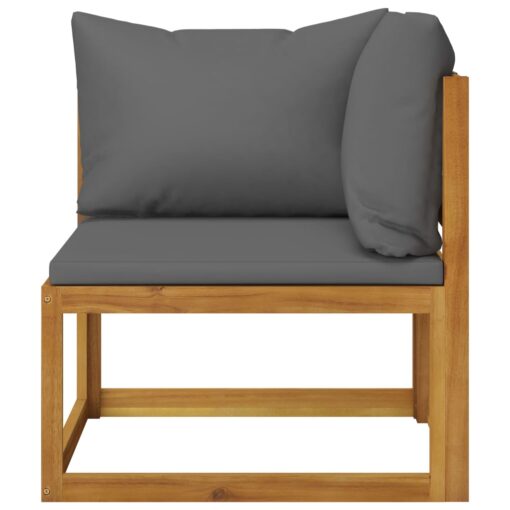  4-Seater Garden Sofa with Cushion Solid Acacia Wood - Image 3