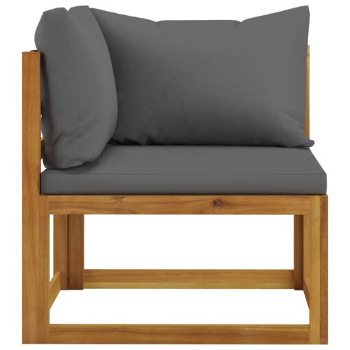  4-Seater Garden Sofa with Cushion Solid Acacia Wood - Image 4
