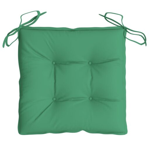 vidaXL Chair Cushions 2 pcs Green 50x50x7 cm Oxford Fabric - Image 4