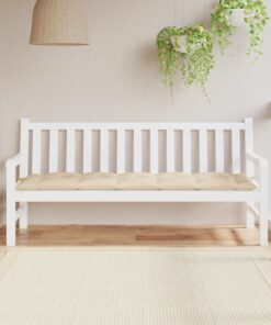 vidaXL Garden Bench Cushion Beige 180x50x7 cm Oxford Fabric