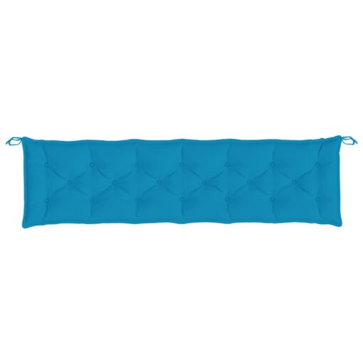 Garden Bench Cushion Light Blue 200x50x7 cm Oxford Fabric - Image 2
