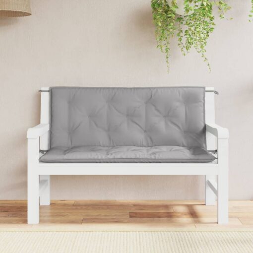 vidaXL Garden Bench Cushion Grey 120x(50+50)x7cm Oxford Fabric