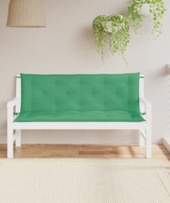 vidaXL Garden Bench Cushion Green 150x(50+50)x7cm Oxford Fabric