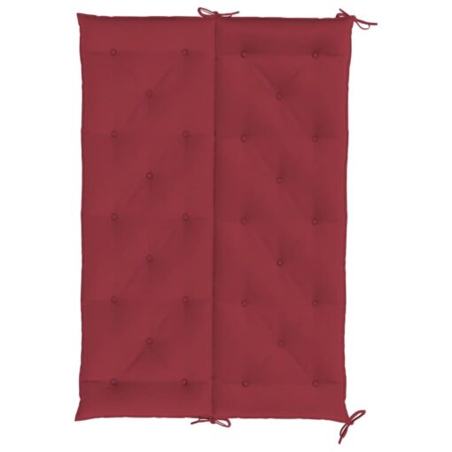 vidaXL Garden Bench Cushion Wine Red 150x(50+50)x7cm Oxford Fabric - Image 3