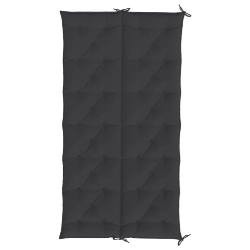Garden Bench Cushion Black 200x(50+50)x7cm Oxford Fabric - Image 3