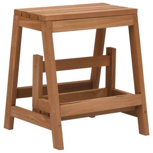 vidaXL Foldable Step Stool Solid Firwood - Image 4