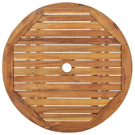  3 Piece Folding Garden Dining Set Solid Acacia Wood - Image 4