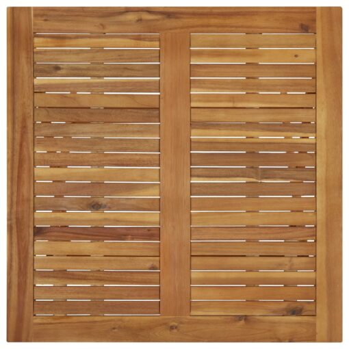  5 Piece Folding Garden Dining Set Solid Acacia Wood - Image 4
