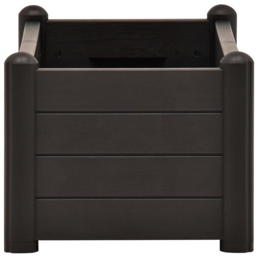 Garden Raised Bed PP Anthracite 100x43x35 cm - Image 2