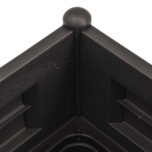 Garden Raised Bed PP Anthracite 100x43x35 cm - Image 3