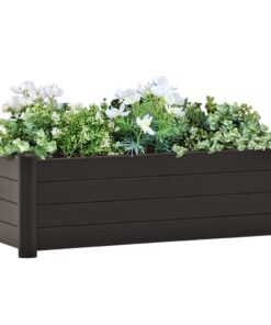 vidaXL Garden Raised Bed PP Anthracite 100x43x35 cm