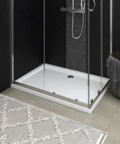 vidaXL Rectangular ABS Shower Base Tray White 70x100 cm