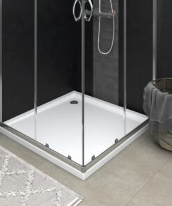 vidaXL Square ABS Shower Base Tray White 80x80 cm