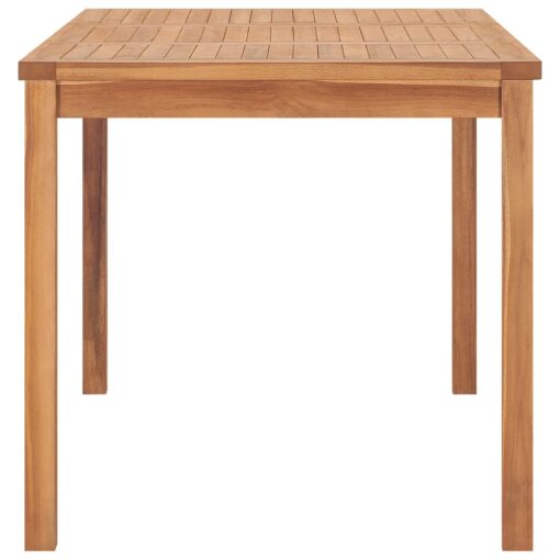 vidaXL Garden Dining Table 140x80x77 cm Solid Teak Wood - Image 2