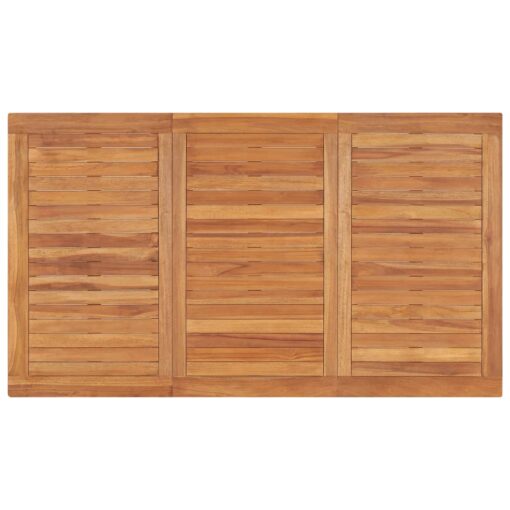 vidaXL Garden Dining Table 140x80x77 cm Solid Teak Wood - Image 3