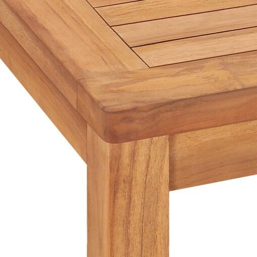 vidaXL Garden Dining Table 140x80x77 cm Solid Teak Wood - Image 4