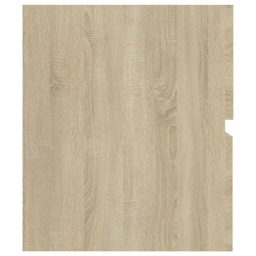 vidaXL Sink Cabinet Sonoma Oak 60x38.5x45 cm Engineered Wood - Image 3