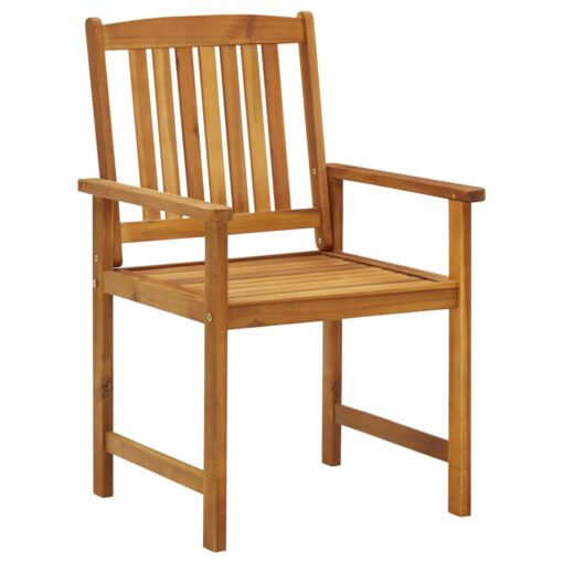 vidaXL Garden Chairs with Cushions 2 pcs Solid Acacia Wood - Image 2