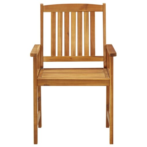 vidaXL Garden Chairs with Cushions 2 pcs Solid Acacia Wood - Image 3