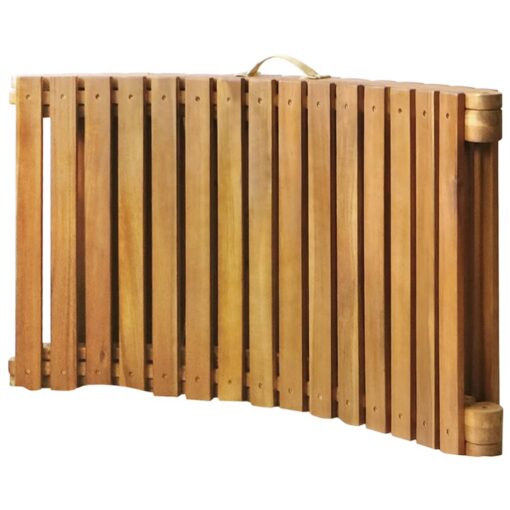 Garden Sun Lounger with Cushion Solid Acacia Wood - Image 3