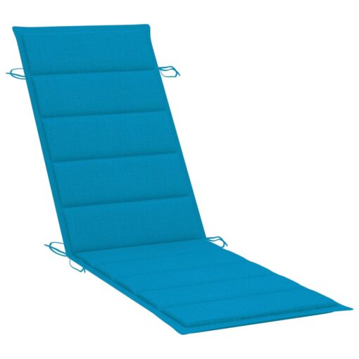 vidaXL Garden Sun Lounger with Table and Cushion Solid Acacia Wood - Image 4