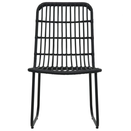 vidaXL 5 Piece Outdoor Dining Set Poly Rattan and Glass - Image 2
