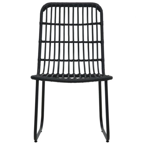 vidaXL 7 Piece Outdoor Dining Set Poly Rattan and Glass - Image 3