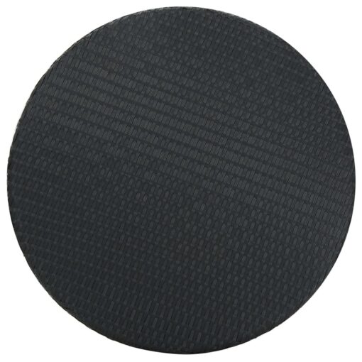 5 Piece Garden Bar Set with Cushions Poly Rattan Black - Image 2