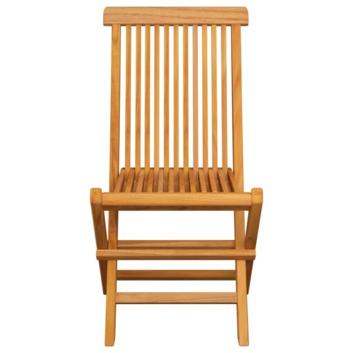 Garden Chairs with Taupe Cushions 2 pcs Solid Teak Wood - Image 3