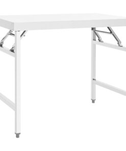 vidaXL Kitchen Folding Work Table 100x60x80 cm Stainless Steel