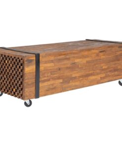 vidaXL Coffee Table 110x45x38 cm Solid Teak Wood