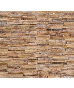 vidaXL 3D Wall Cladding Panels 10 pcs 1.01 m² Solid Teak Wood