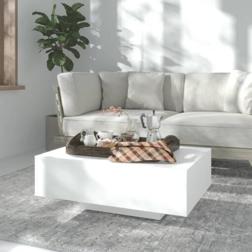 vidaXL Coffee Table White 85x55x31 cm Engineered Wood