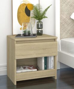 vidaXL Bedside Cabinets 2 pcs Sonoma Oak 40x30x39 cm Engineered Wood