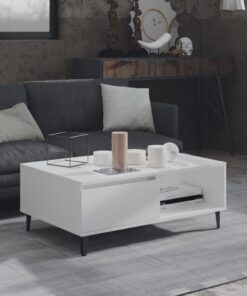 vidaXL Coffee Table White 90x60x35 cm Engineered Wood