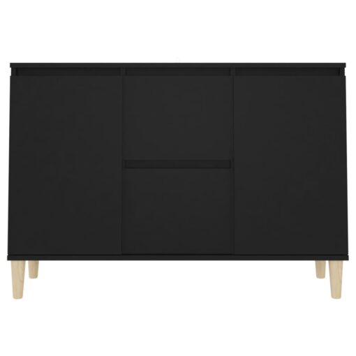 vidaXL Sideboard Black 101x35x70 cm Engineered Wood - Image 3